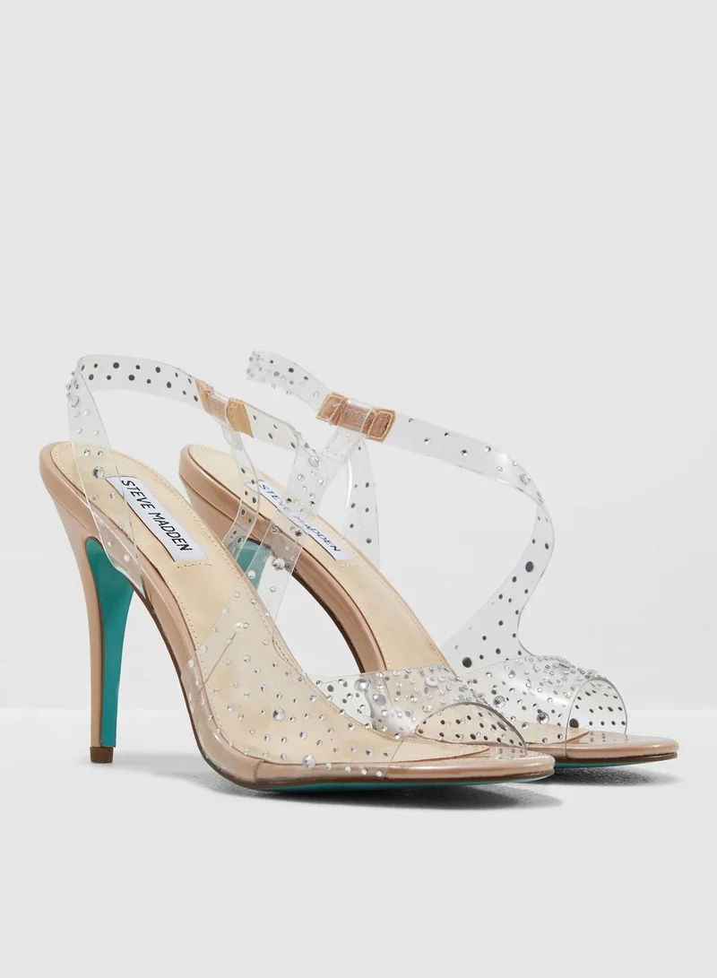 STEVE MADDEN Fey Sandal-Nude Patent