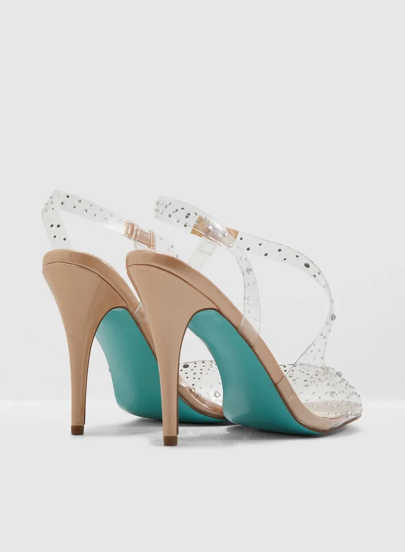 STEVE MADDEN Fey Sandal-Nude Patent