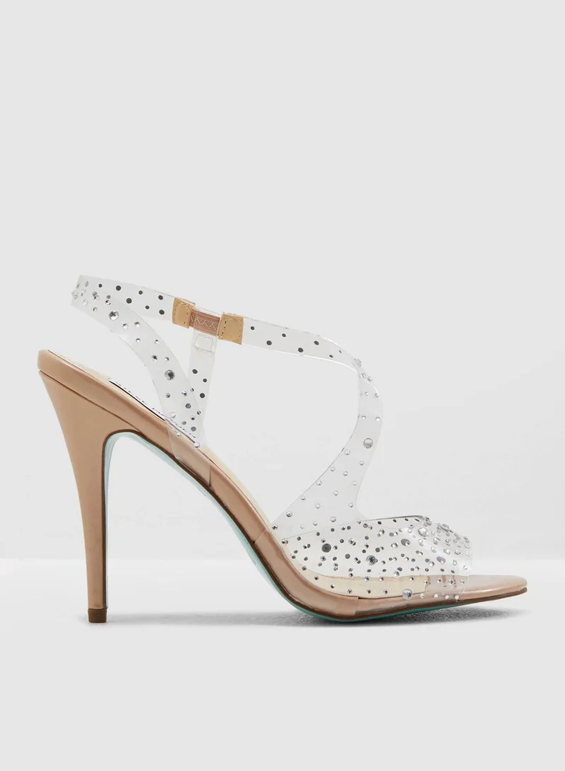 STEVE MADDEN Fey Sandal-Nude Patent