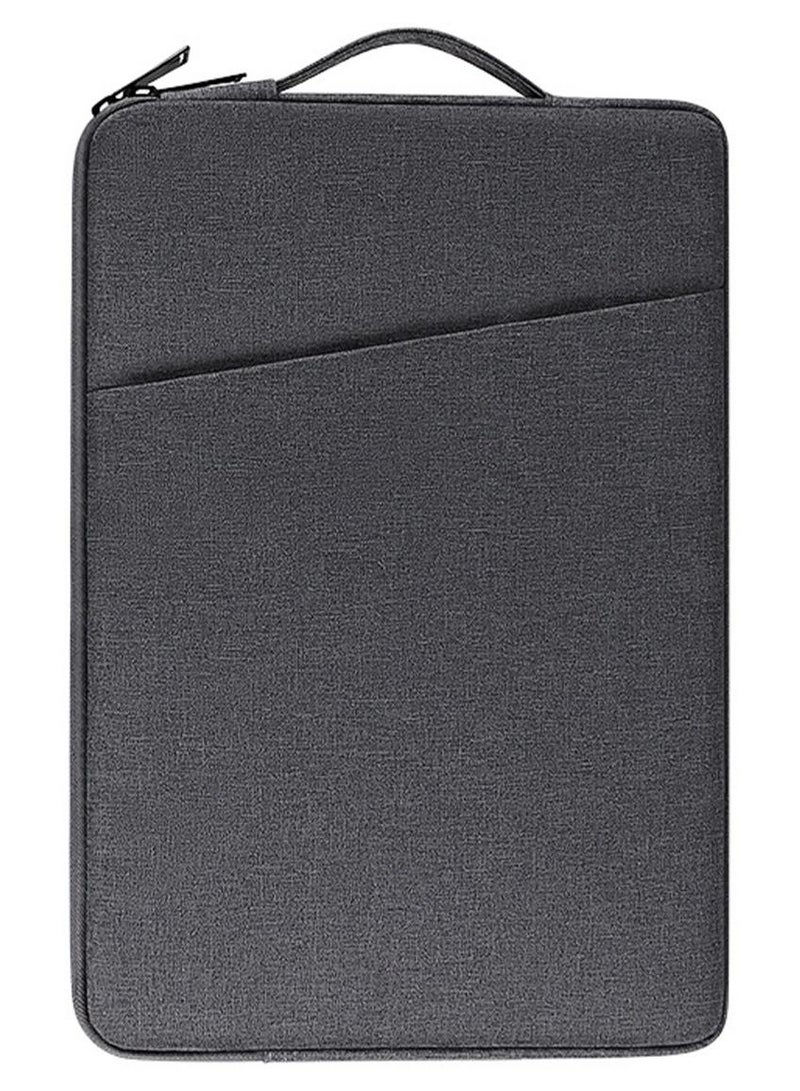 حقيبة كمبيوتر محمولة لجهاز MacBook Air/Pro مقاس 13.3 بوصة، وMacBook Pro M4 / M3 / M2 / M1 مقاس 14 بوصة 2021-2024، ودفتر ملاحظات مقاس 13-13.6 بوصة، وحقيبة مقاومة للماء والصدمات مع جيب للملحقات (أسود) - Image 1