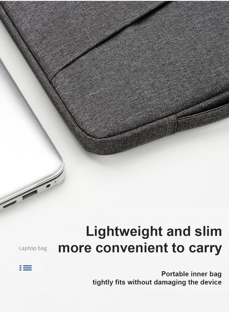 Generic - Laptop Sleeve for 13.3-Inch MacBook Air/Pro, 14-Inch MacBook Pro M4 / M3 / M2 / M1 2021-2024, 13-13.6 Inch Notebook, Waterproof Shock Resistant Bag Case with Accessory Pocket (Black) - Image 1