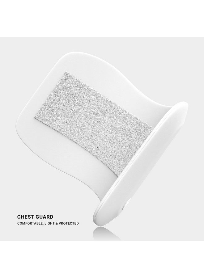 Moonwalkr Chest Guard Cricket For Batter’S Height (5’4”- 6’6”) Protective Gear Chest Protector Cricket Acce ories With Ballistic-Proof Composite Shell & 3-Inch Adjustable Strap For Adult Size White - Image 3