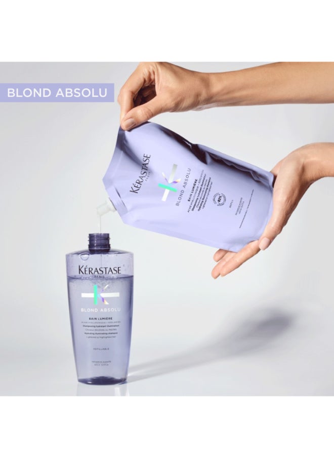 KERASTASE Blond Absolu Lumière Shampoo For Highlighted Hair Refill Pouch 500Ml  - Image 5
