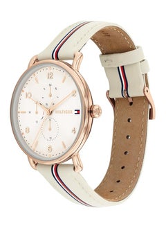 TOMMY HILFIGER TOMMY HILFIGER WOMEN'S BEIGE DIAL BEIGE LEATHER WATCH - 1782659  - Image 2