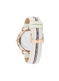 TOMMY HILFIGER TOMMY HILFIGER WOMEN'S BEIGE DIAL BEIGE LEATHER WATCH - 1782659  - Image 3