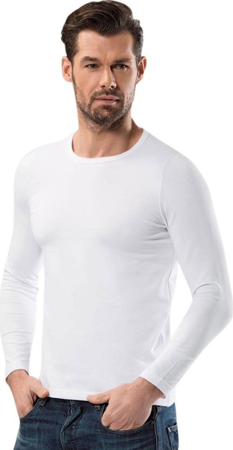 Tutku Elit 3 Pieces White Color Long Sleeve Undershirt