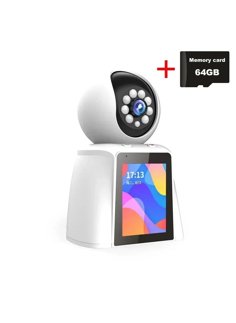 AROAQ - Wifi Video Call Cameras Baby Monitor Home Security Camera Two-Way Voice Call Screen Elderly Baby Monitor - Image 1