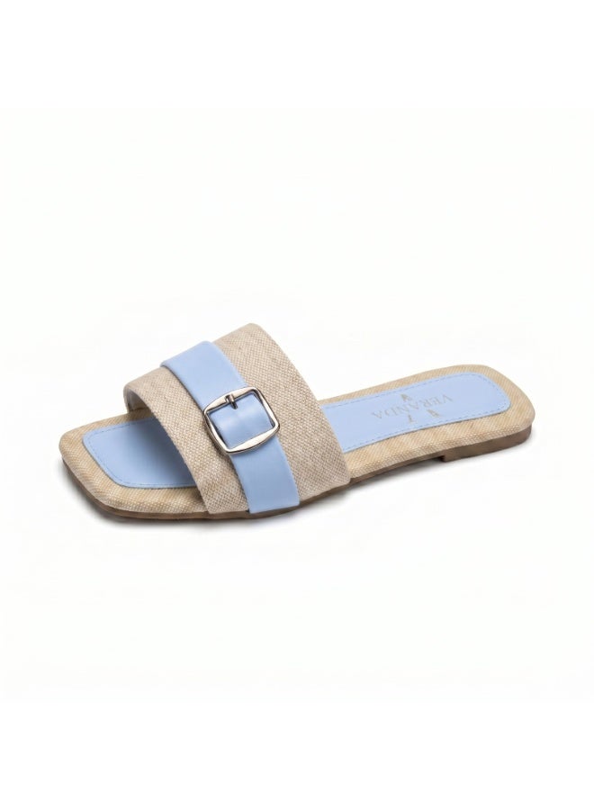 Vbranda A beautiful summer slipper, full of vitality and radiance, that gives you a bright look every time.SF-75-BABY  BLUE - Image 2