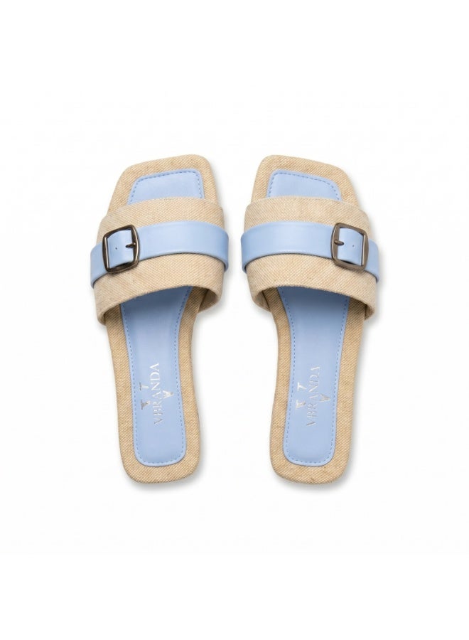 Vbranda A beautiful summer slipper, full of vitality and radiance, that gives you a bright look every time.SF-75-BABY  BLUE - Image 3