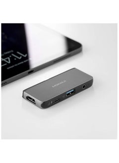 Momax 4-in-1 USB-C PD 60W Hub with 4K HDMI/USB 3.0/Audio port 3.5mm interfaces for iPad Pro/MacBook  - Image 3