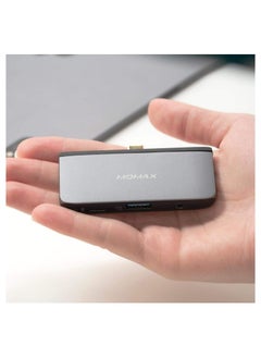 Momax 4-in-1 USB-C PD 60W Hub with 4K HDMI/USB 3.0/Audio port 3.5mm interfaces for iPad Pro/MacBook  - Image 4