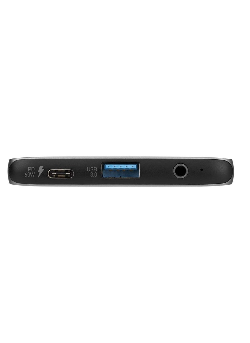 4-in-1 USB-C PD 60W Hub with 4K HDMI/USB 3.0/Audio port 3.5mm interfaces for iPad Pro/MacBook