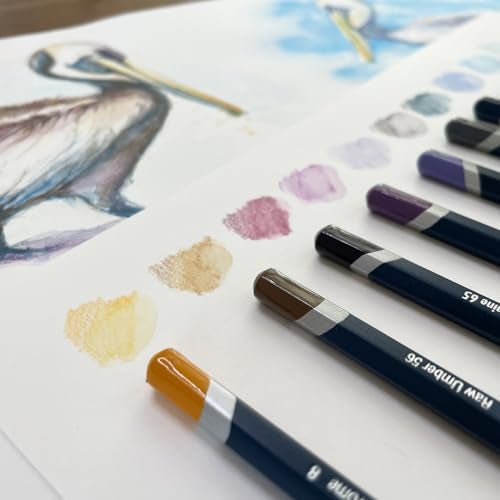 Derwent Colored Pencils, WaterColour, Water Color Pencils, Drawing, Art, Wooden Box, 72 Count (32891) - Image 3