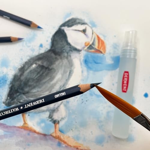 Derwent Colored Pencils, WaterColour, Water Color Pencils, Drawing, Art, Wooden Box, 72 Count (32891) - Image 5