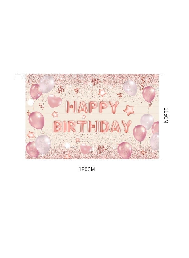 ميكسد روز الذهب عيد ميلاد الخلفية لافتة, كبيرة روز الذهب بالون نجمة حزب علامة ملصق صورة كشك الخلفية,ديكورات عيد ميلاد,كعكة طاولة لافتة الإمدادات,إمدادات الحزب