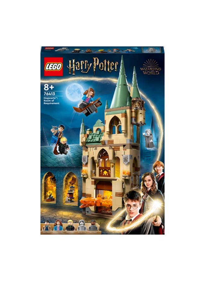 LEGO - Harry Potter Hogwarts: Room Of Requirement Building Toy Set; Gift Idea For Fans Aged 8 And Over; Recreate An Epic Escape With 5 Minifigures And A Transforming Fiendfyre/Fire Serpent Figure (587 Pieces) 76413 - Image 1