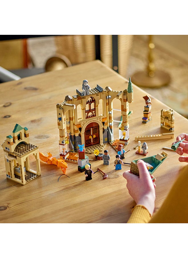 LEGO - Harry Potter Hogwarts: Room Of Requirement Building Toy Set; Gift Idea For Fans Aged 8 And Over; Recreate An Epic Escape With 5 Minifigures And A Transforming Fiendfyre/Fire Serpent Figure (587 Pieces) 76413 - Image 1