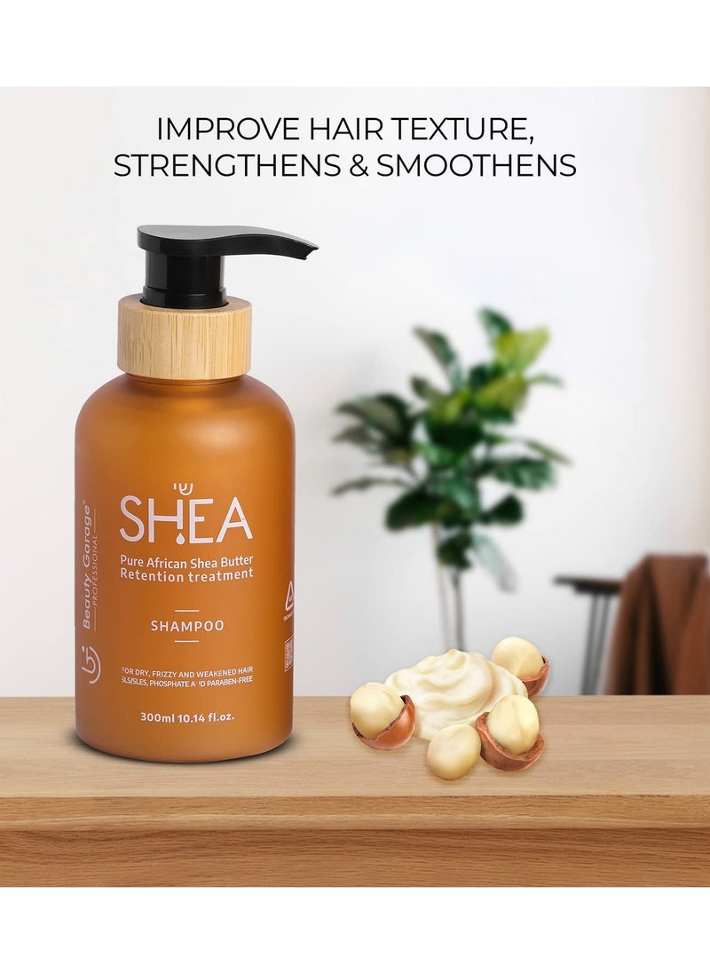 Beauty Garage - Pure African Shea Butter Retention Treatment Shampoo 300ml - Image 1