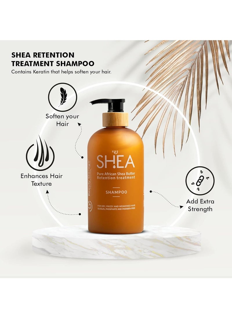 Beauty Garage - Pure African Shea Butter Retention Treatment Shampoo 300ml - Image 1