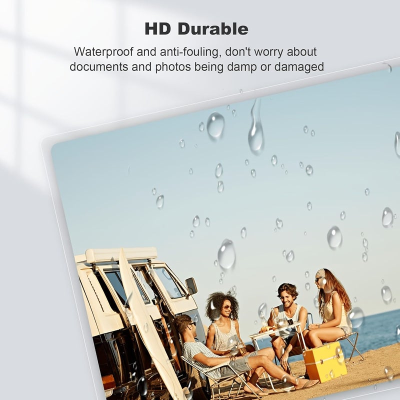 30 Sheets 9x11.5 Inch Clear Thermal Laminating Pouches Rounded Corner 50 Mic Thickness For Document Photo Protection Compatible With All Plastic Laminators - Image 5