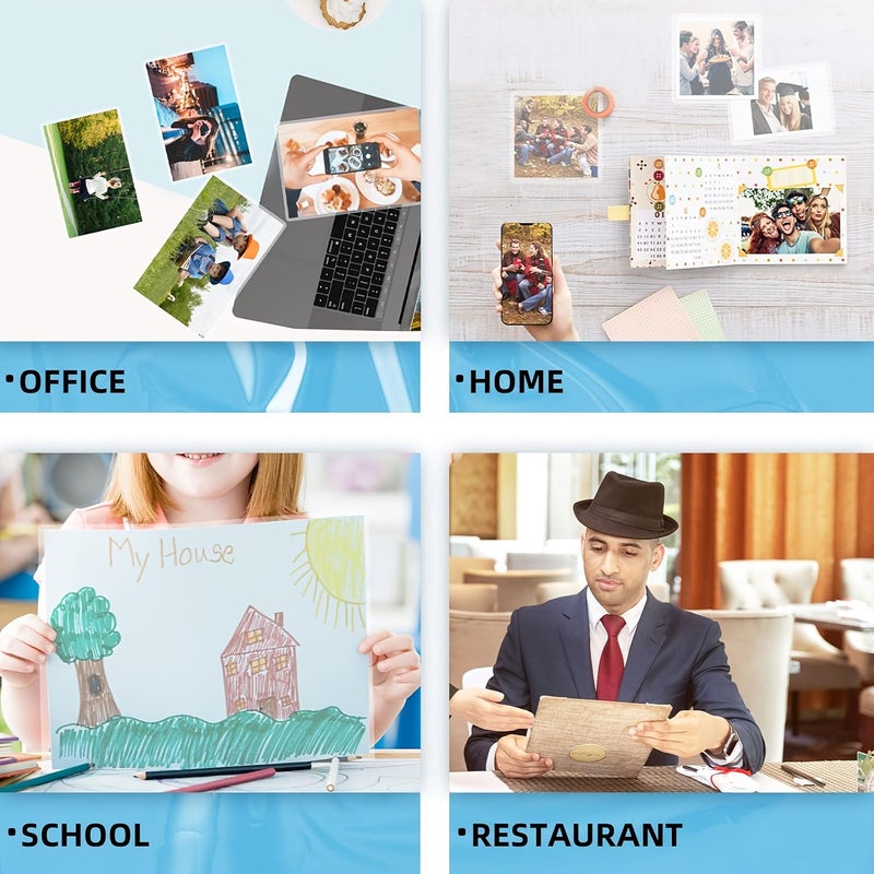 30 Sheets 9x11.5 Inch Clear Thermal Laminating Pouches Rounded Corner 50 Mic Thickness For Document Photo Protection Compatible With All Plastic Laminators - Image 4