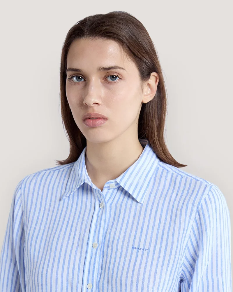 GANT  Gant Regular Fit Striped Linen Shirt for Women | Best Price UAE