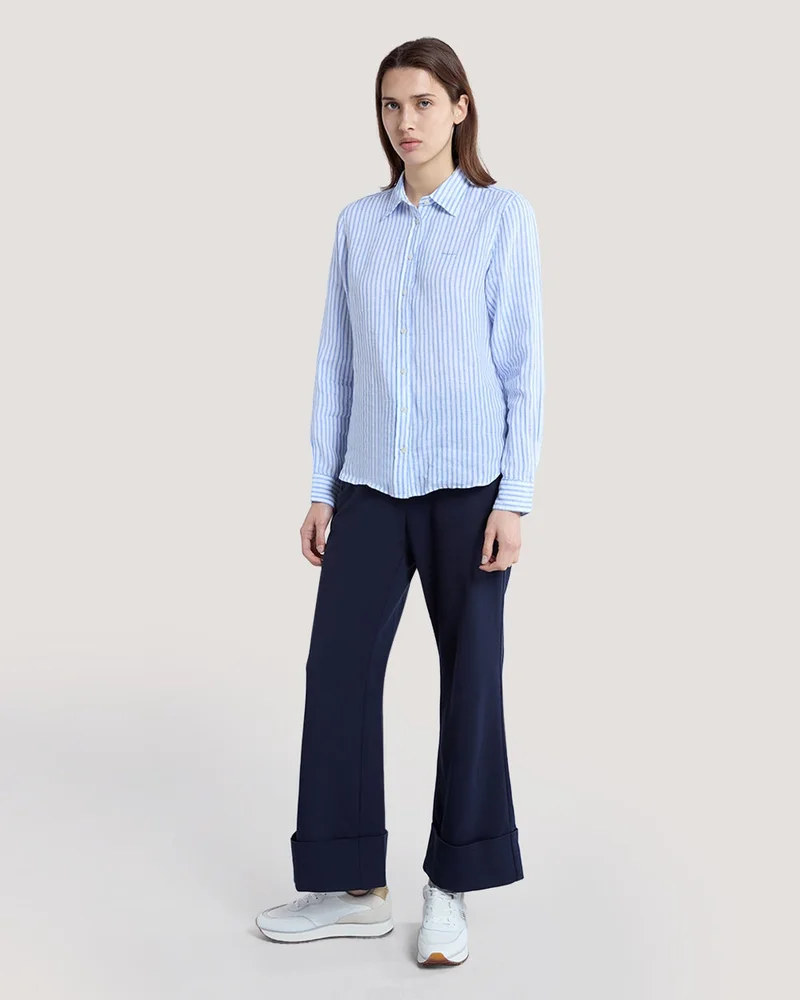 GANT  Gant Regular Fit Striped Linen Shirt for Women | Best Price UAE