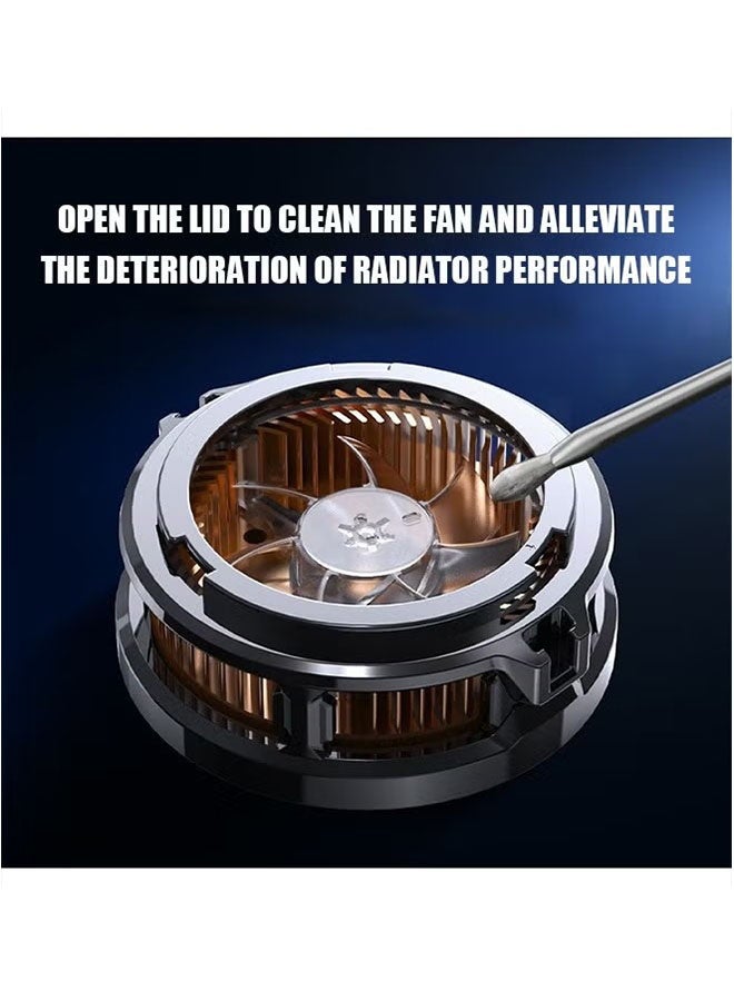 Magnetic Phone Cooler, Rapid Heat Dissipation Portable Phone Cooling Fan, Universal Phone Fan Cellphone Radiator for Game, Tiktok Live Streaming ect  - Image 3