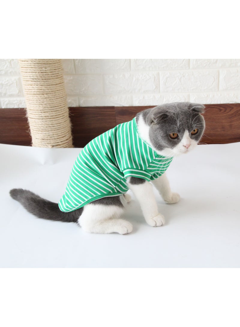 Loquat Casual Cat T-shirt Green