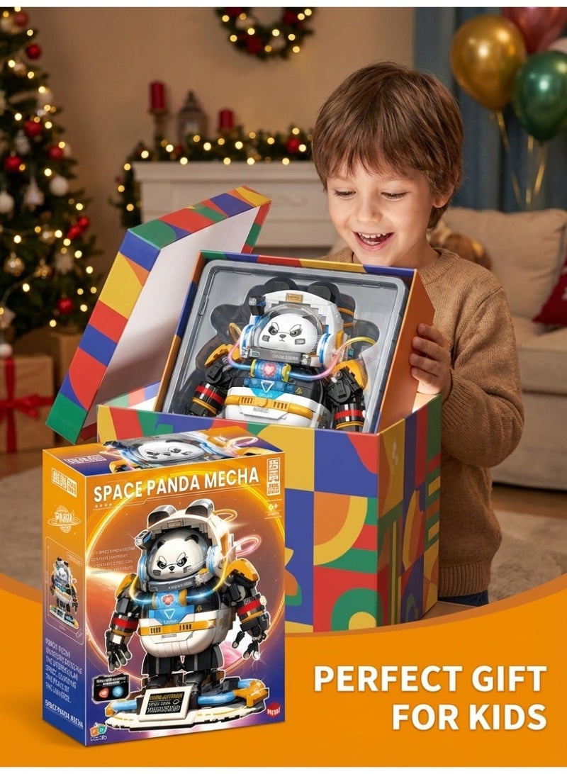 لعبة مكعبات بناء صغيرة على شكل باندا عملاقة صينية - مجموعة هدايا للأطفال، لعبة تعليمية إبداعية للأطفال من سن 6 سنوات فما فوق. - Image 4