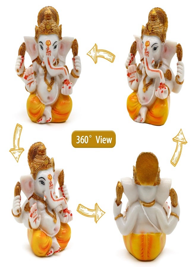 BangBangDa Indian Ganesh Idol Car Dashboard - Hindu Ganesha Statue Elephant God India Ganpati Lord Murti Mandir Diwali Gifts Yoga Zen Meditation Room Altar Shrine Kit Temple Puja Pooja Items Decor - Image 5