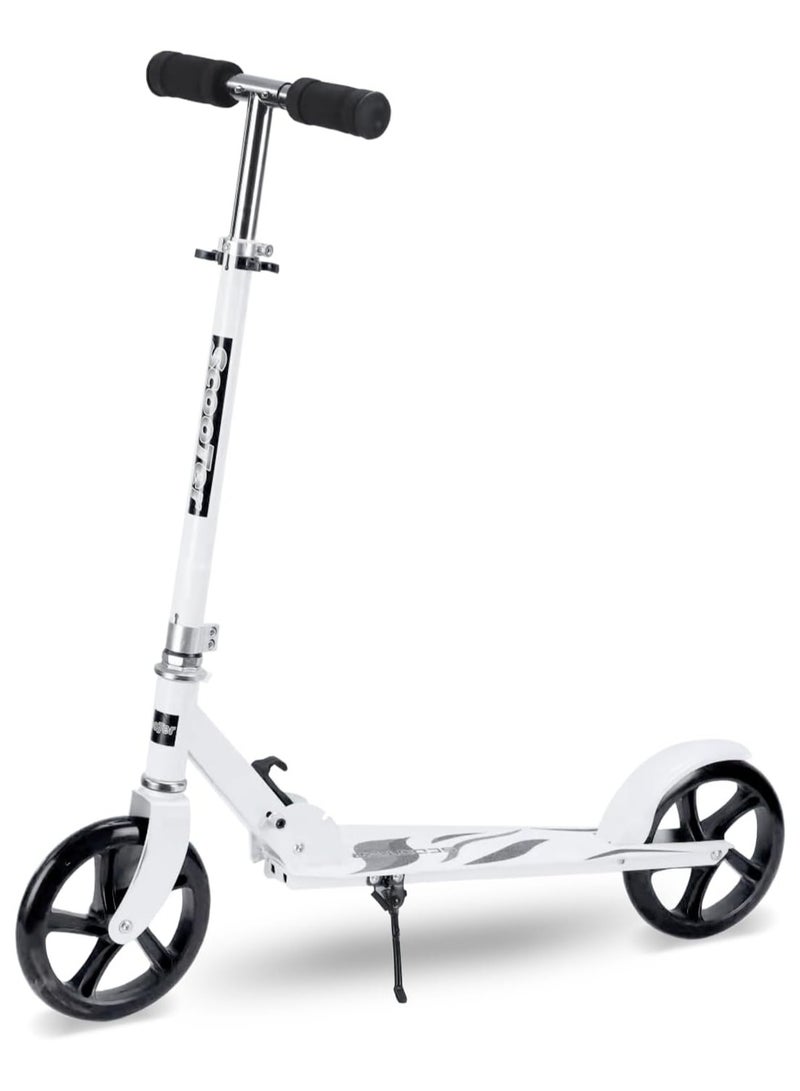 Jorunb 2-Wheel Kick Scooter, Height Adjustable Handlebar, Rear Brake, Easy-Folding, 8 inch wheels - Image 1