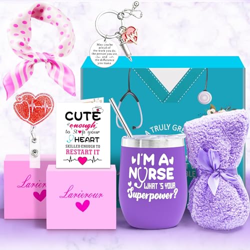 Nurse Gifts for Women Nurse Appreciation GiftNurse Graduation Nursing School Nurse Christmas GiftsNurse PractitionerRG GiftWine TumblerSocks Coaster ScarfBadge Holder ReelCard Purple