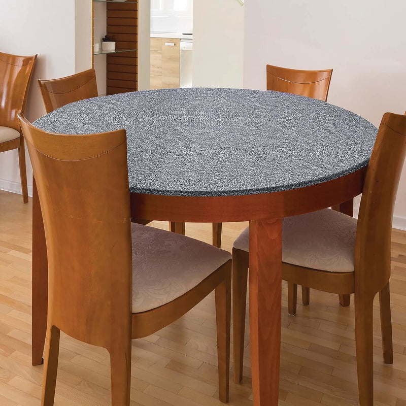 Jobar Decorative Stretch Table Cover Stone  Round Table Pads for Dining Room Table  Beautiful Design Perfect for Any Dinner or Party One Size JB8387 - Image 2