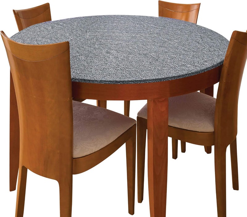 Jobar Decorative Stretch Table Cover Stone  Round Table Pads for Dining Room Table  Beautiful Design Perfect for Any Dinner or Party One Size JB8387 - Image 1