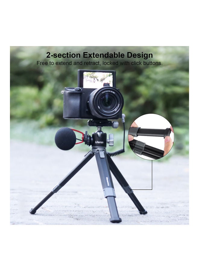NIBEMINENT 360-Degree Extendable Tripod Black - Image 4