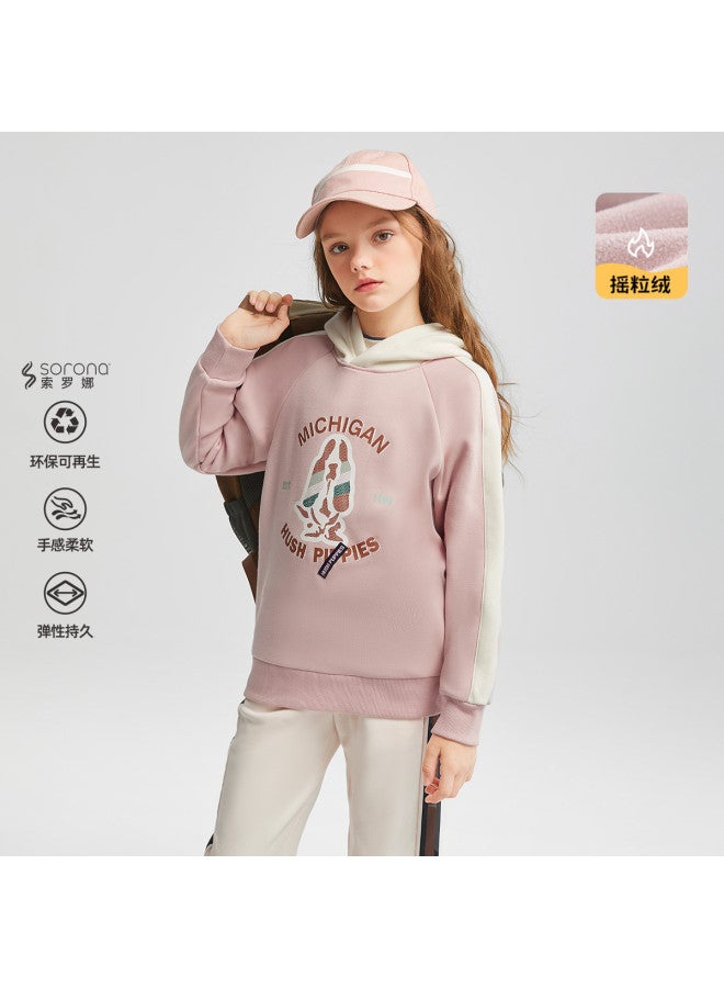 Hush Puppies Neutral Hooded Sweatshirt For Boys And Girls, Children's Running And Sports Sweatshirt For Spring And Autumn, New Year Outfit For Students, New Year Visiting Clothes - Image 4
