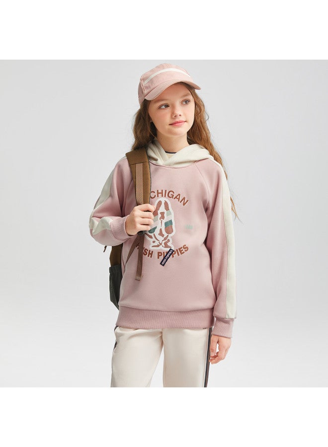Hush Puppies Neutral Hooded Sweatshirt For Boys And Girls, Children's Running And Sports Sweatshirt For Spring And Autumn, New Year Outfit For Students, New Year Visiting Clothes - Image 5