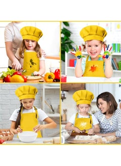 Kids Apron and Chef Hat Set Adjustable Cooking Art Apron with 2 Pockets Toddler Chef Hat and Apron for Cooking Baking and Painting - pzsku/ZEA79B90BDA5659FE9E72Z/45/_/1740715006/efb7aa34-09b0-42e0-9d21-0b38171431d3