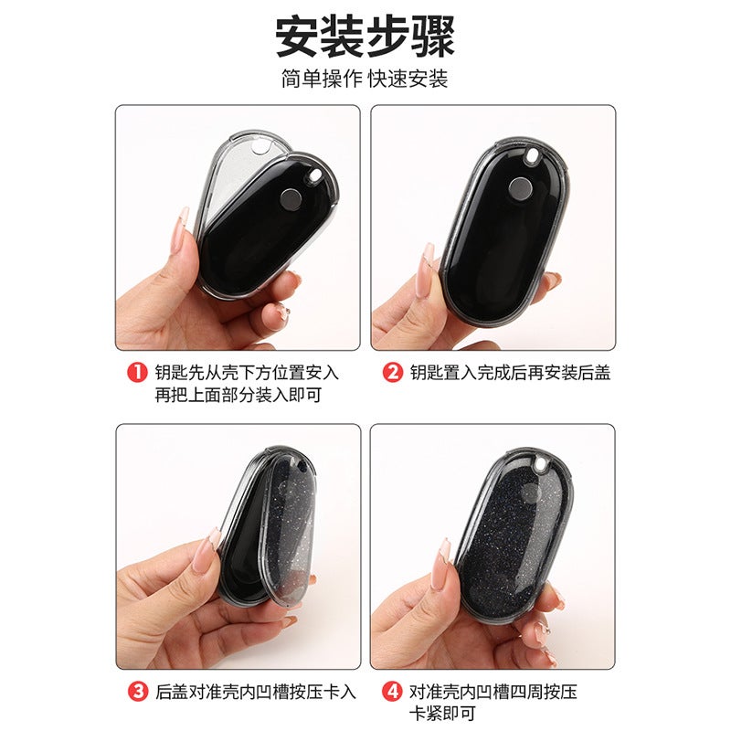 Applicable To Mercedes-Benz S-Class S400Ls450Ls500L Car Key Case G-Class Gle/Glb/Gla Transparent Case - Image 3