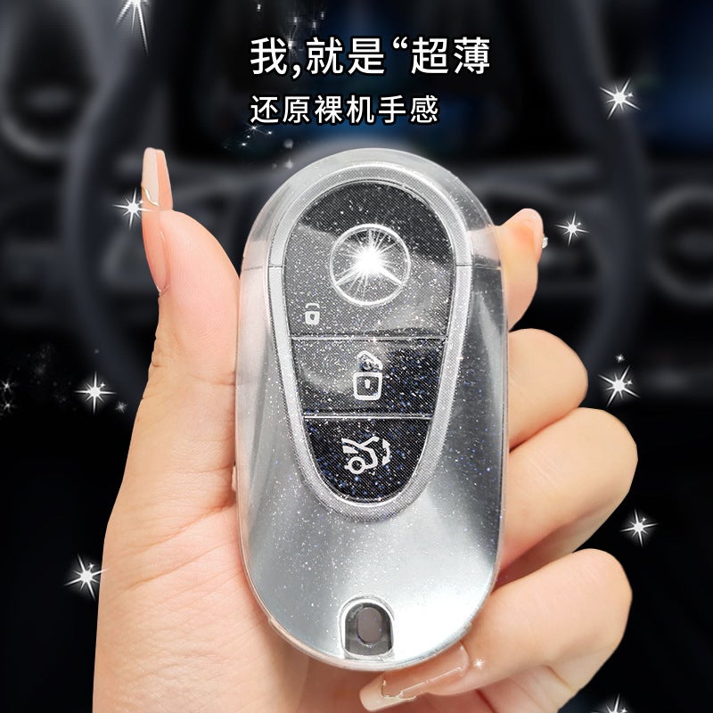 Applicable To Mercedes-Benz S-Class S400Ls450Ls500L Car Key Case G-Class Gle/Glb/Gla Transparent Case - Image 2