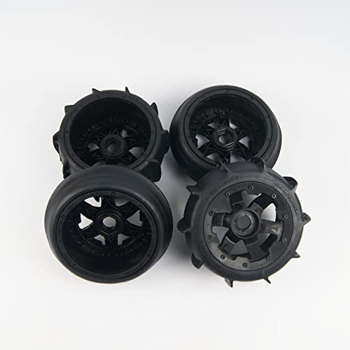TITRACING Front Rear Sand Paddles Wheels Tires for HPI KM Baja 5B SS 24mm hex - Image 3