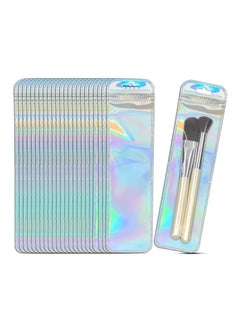 Excefore 200 PCS Resealable Holographic Bags, Holographic Rose Packaging Storage Bag for Jewelry, Lip Gloss, sticker, lash, Candy, Snack, 2.56x9.44 (Rainbow)  - Image 1