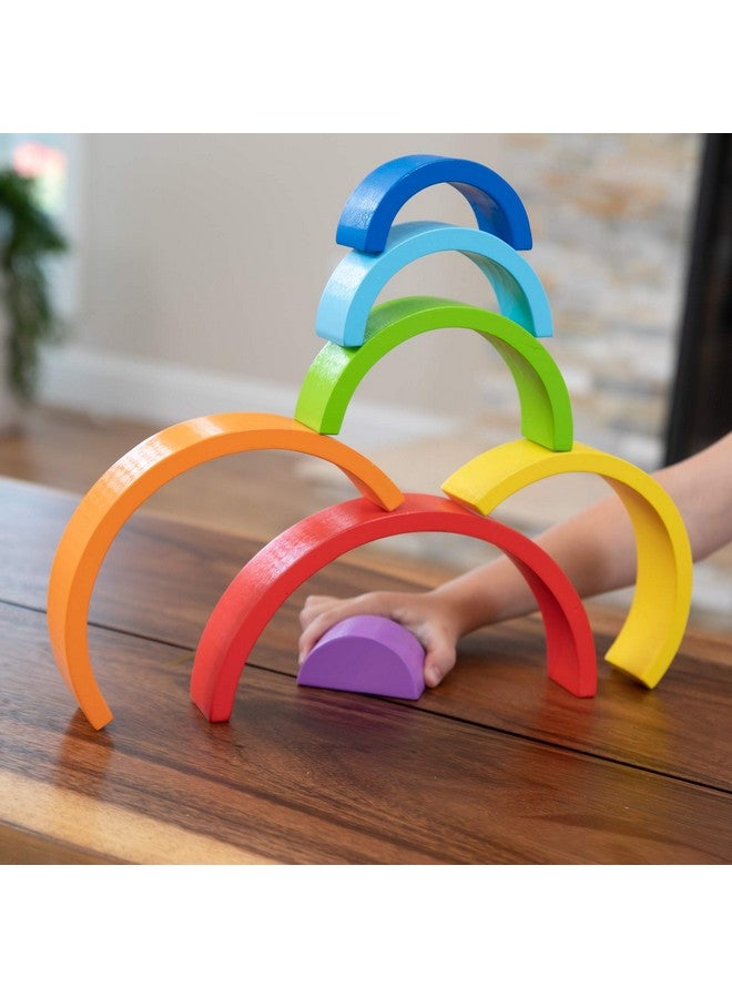 Fat Brain Toys FBT Rainbow Stacker - Rainbow Arches Stack and Play Baby Toys & Gifts for Ages 2 to 3 - Image 5