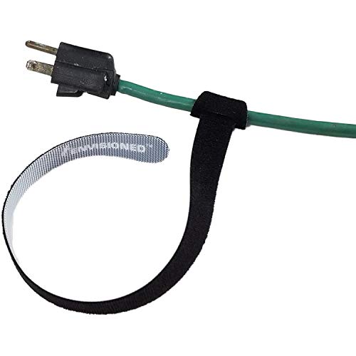 ENVISIONED Reusable Cable Ties Large and Strong Gripping Jumbo Size 3/4" x 16" for Large Bundles of Cables - 10 Pack (Black) - Image 3