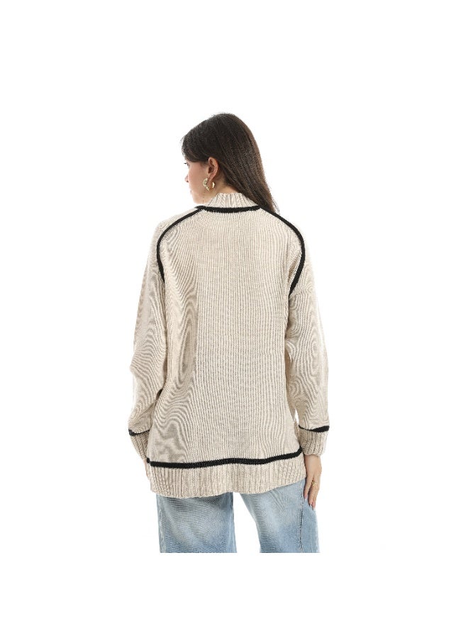 Coctail 17514-Pullover-biege - Image 3