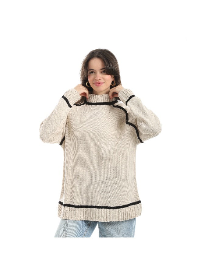 Coctail 17514-Pullover-biege - Image 1