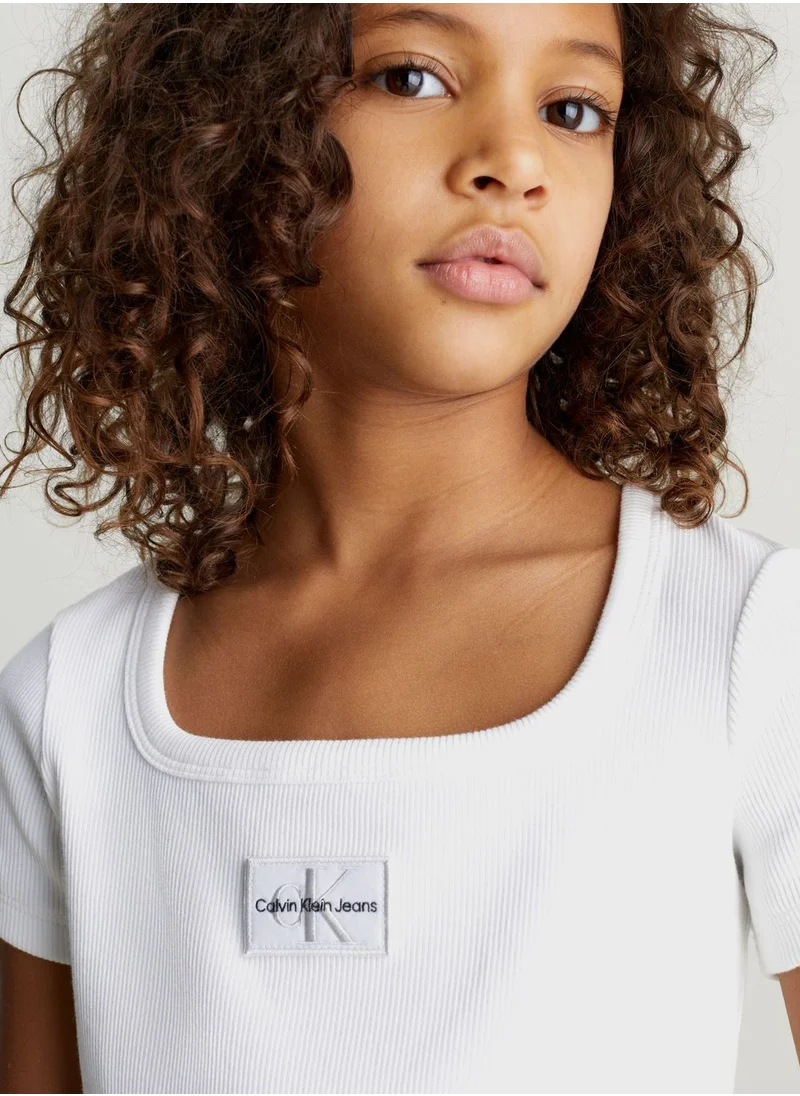 Calvin Klein Jeans Youth Badge Square Top
