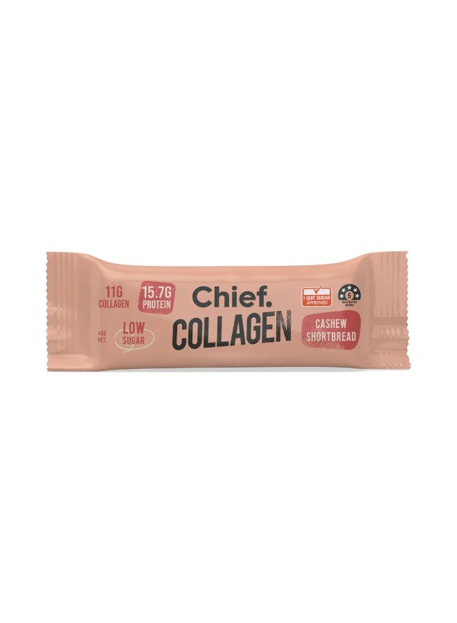 Chief Collagen Protein Bars – Cashew Shortbread (12 Bars) - Image 2