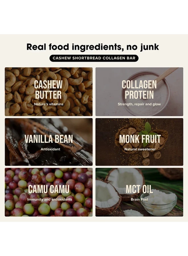 Chief Collagen Protein Bars – Cashew Shortbread (12 Bars) - Image 4
